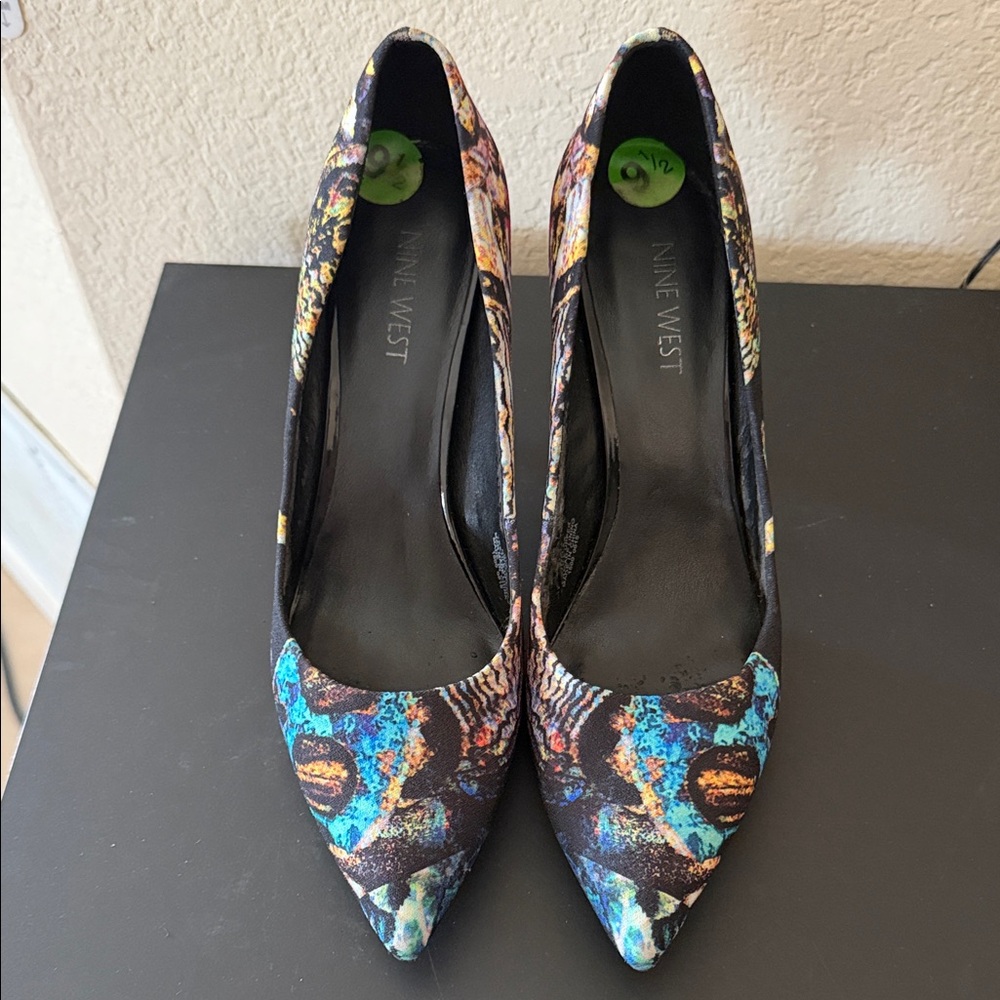 Nine West Vibrant Patterned Heels